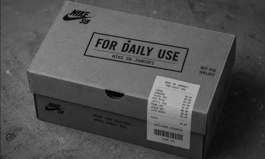 For Daily Use — Nike SB Janoski For Daily Use shoebox with campaign labels