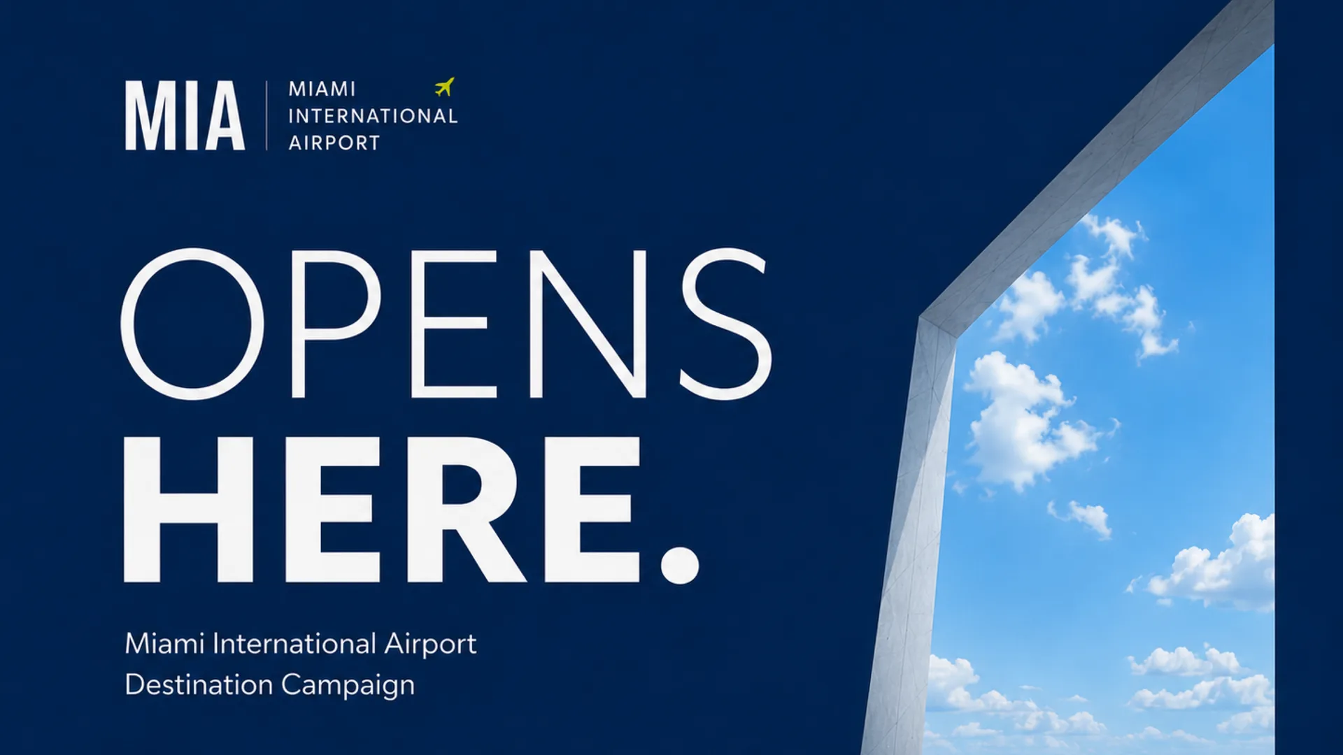 Opens Here — Miami International Airport